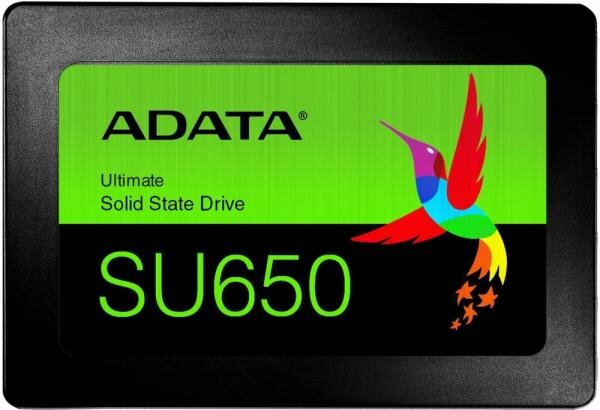 Твердотельный накопитель SSD 2.5 512 Gb A-Data SU650 Read 520Mb/s Write 450Mb/s 3D NAND TLC (ASU650SS-512GT-R)