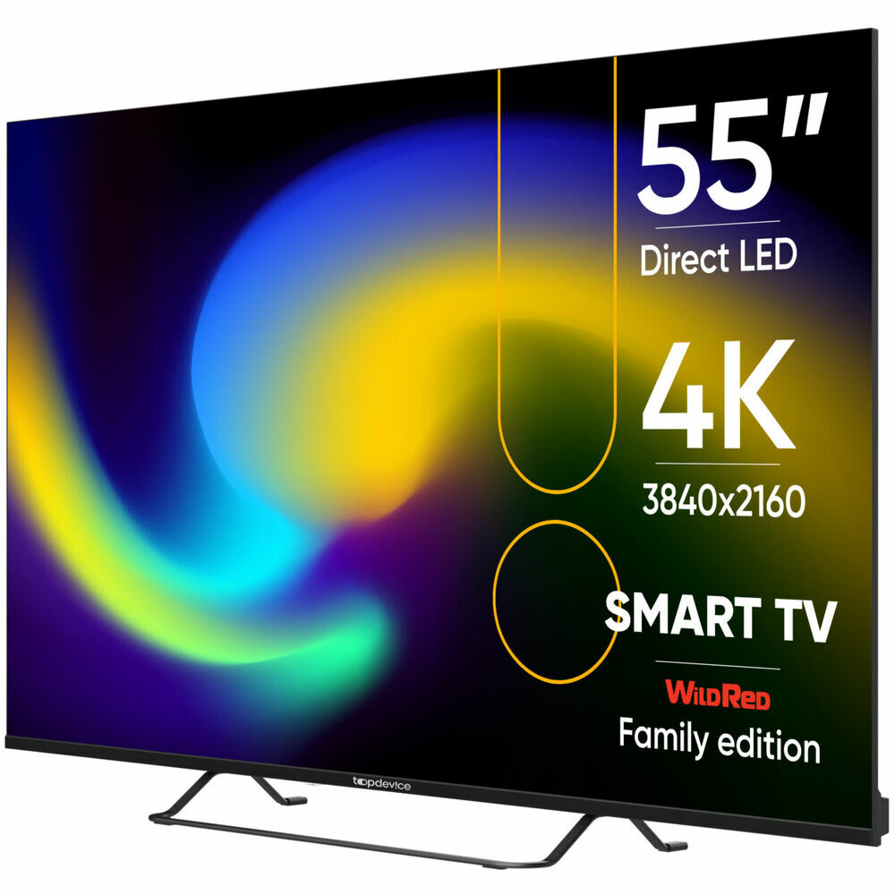 Телевизор 55" Topdevice TDTV55BS05U_BK (4K 3840x2160, SmartTV) черный