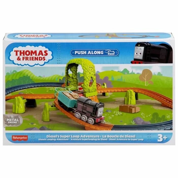Thomas & Friends Набор игровой Трассы Железная дорога Приключения Дизеля в супер петле, HGY85