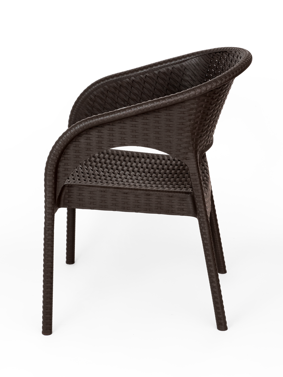 Кресло пластиковое Ola Dom арт.K-GS01 (коричневое) - фотография № 2