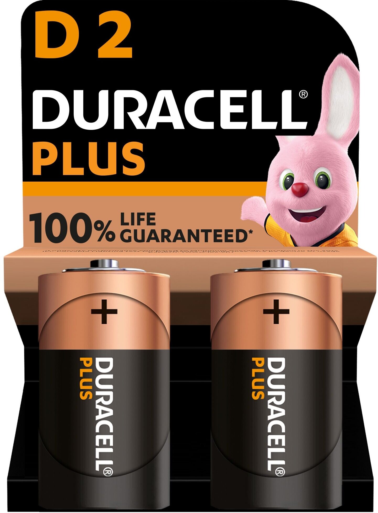 Батарея Duracell LR20-2BL PLUS