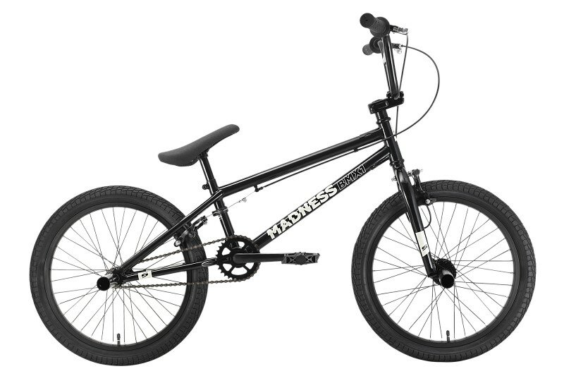 Экстремальный велосипед Stark Madness BMX 1, год 2022, цвет Черный-Серебристый