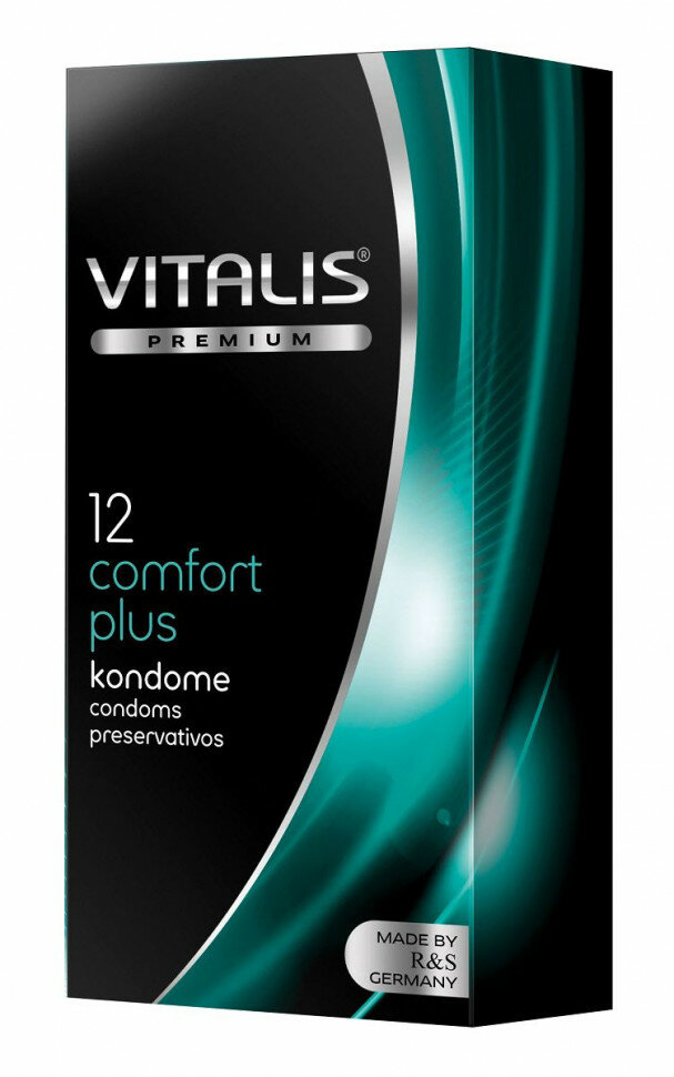 Контурные презервативы VITALIS PREMIUM comfort plus - 12 шт. (39815)