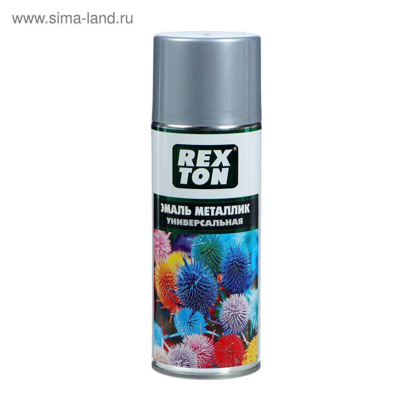 фото Эмаль металлик универсальная, хром, аэрозоль, 520 мл