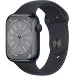 Apple Watch Series 8 GPS 45mm Aluminum Case with Sport Band M/L (Тёмная ночь) MNUL3 - изображение