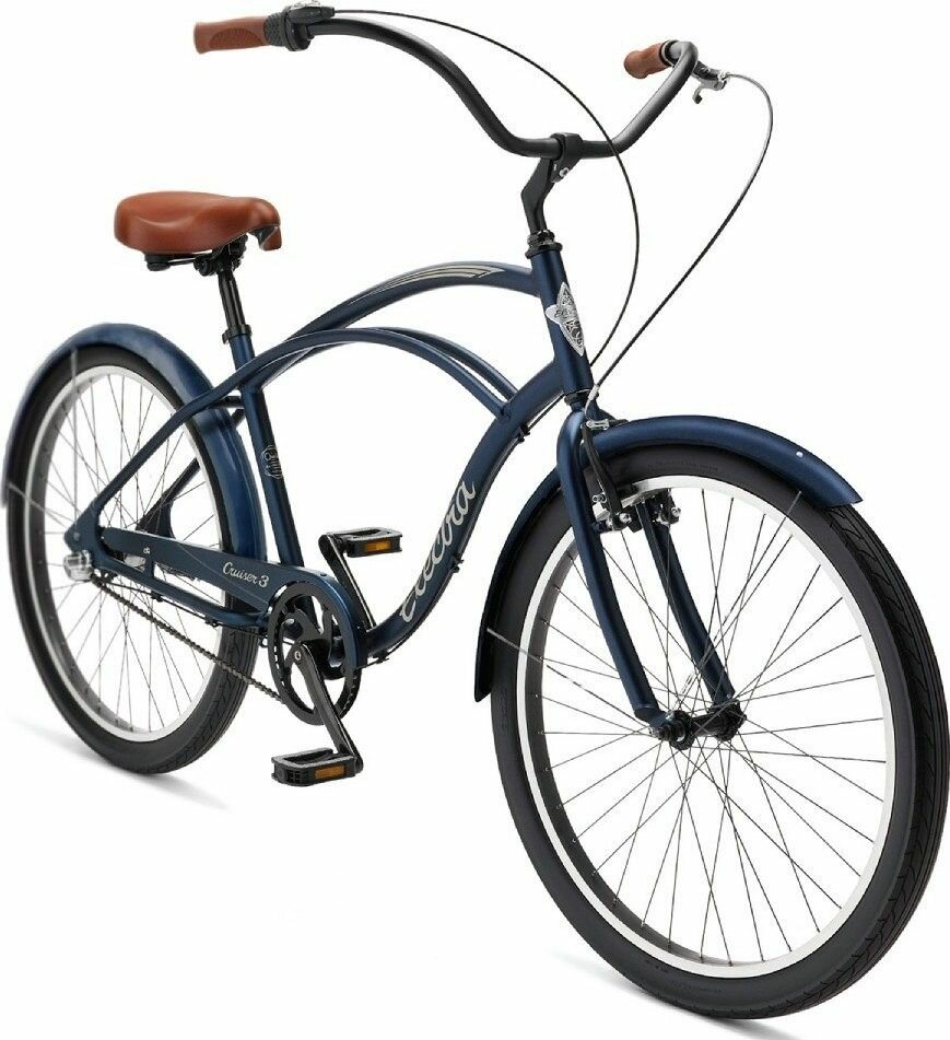 Велосипед Electra Cruiser 3i Step Over (Велосипед Electra Cruiser 3i 26" матовый синий, 5271215)