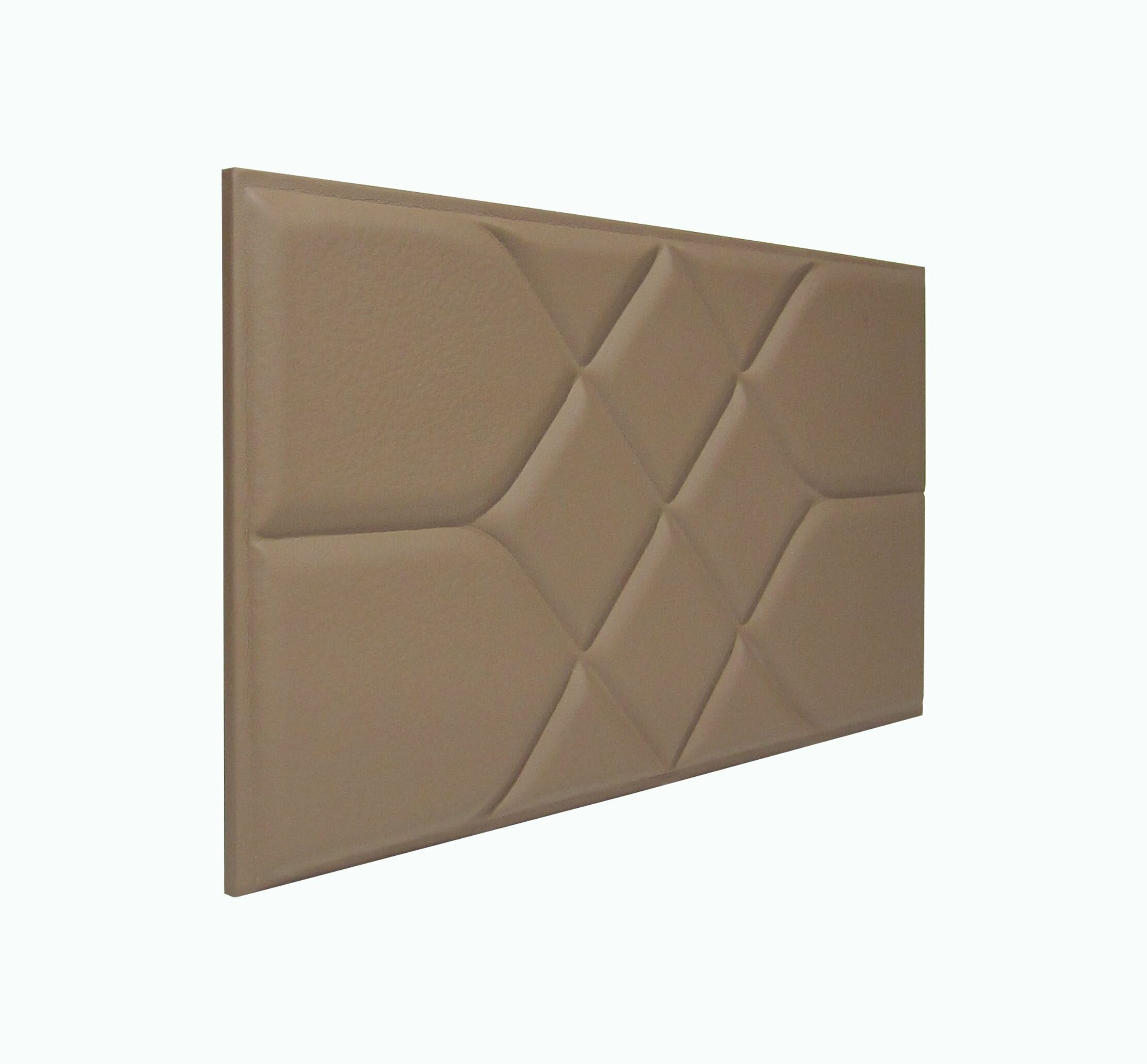 Панель стеновая мягкая из экокожи Coffee Road коричневый кофейный 30 * 60см 1шт мягкая 3D панель декор для стен и в изголовье кровати