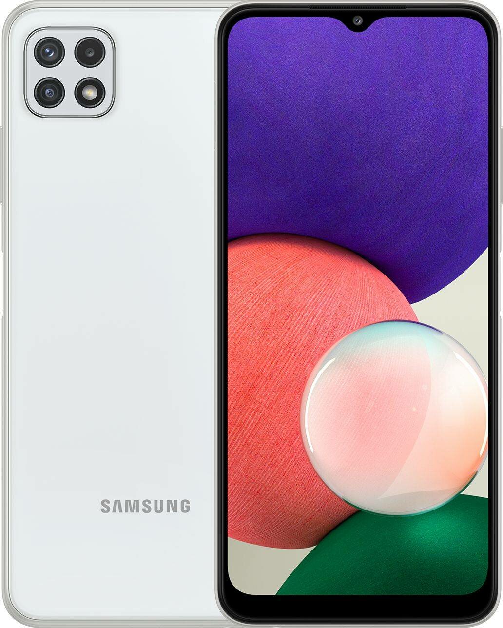 Смартфон Samsung Galaxy A22s SM-A226B 64ГБ, белый (sm-a226bzwuser)