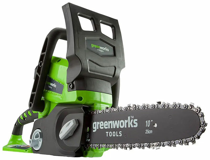 Цепная пила аккумуляторная Greenworks G24CS25 24 В