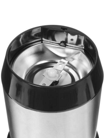 Кофемолка Centek CT-1362 (сталь) 200Вт, 60гр, стальн стакан, стальн чаша, прозрачная крышка - фотография № 3
