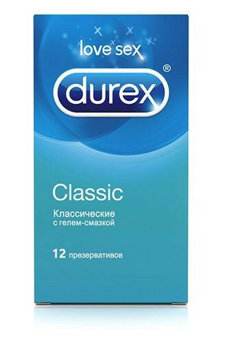 Классические презервативы Durex Classic - 12 шт. (5468)