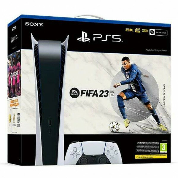 Игровая приставка Sony PlayStation 5 Digital Edition (CFI-1116B) + Fifa 23