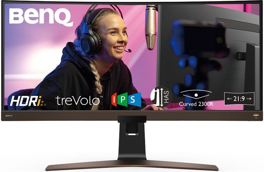 Монитор BENQ 37,5" EW3880R Curvature 2300R IPS LED 3840x1600 4ms 21:9 300cd/m2 1000:1 178/178 2*HDMI DP USB -C Speaker HAS Swi