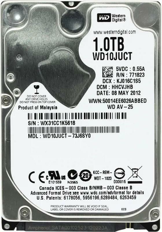 Жесткий диск Western Digital AV-25 WD10JUCT 1Tb