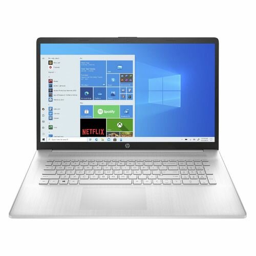 Ноутбук HP 17-cp2136ng 7P7M1EA, 17.3", IPS, AMD Ryzen 3 7320U 2.4ГГц, 4-ядерный, 8ГБ LPDDR5, 512ГБ SSD, AMD Radeon, Windows 11 Home, серебристый