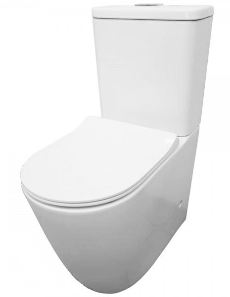 Унитаз напольный CeramaLux 1941MW белый матовый