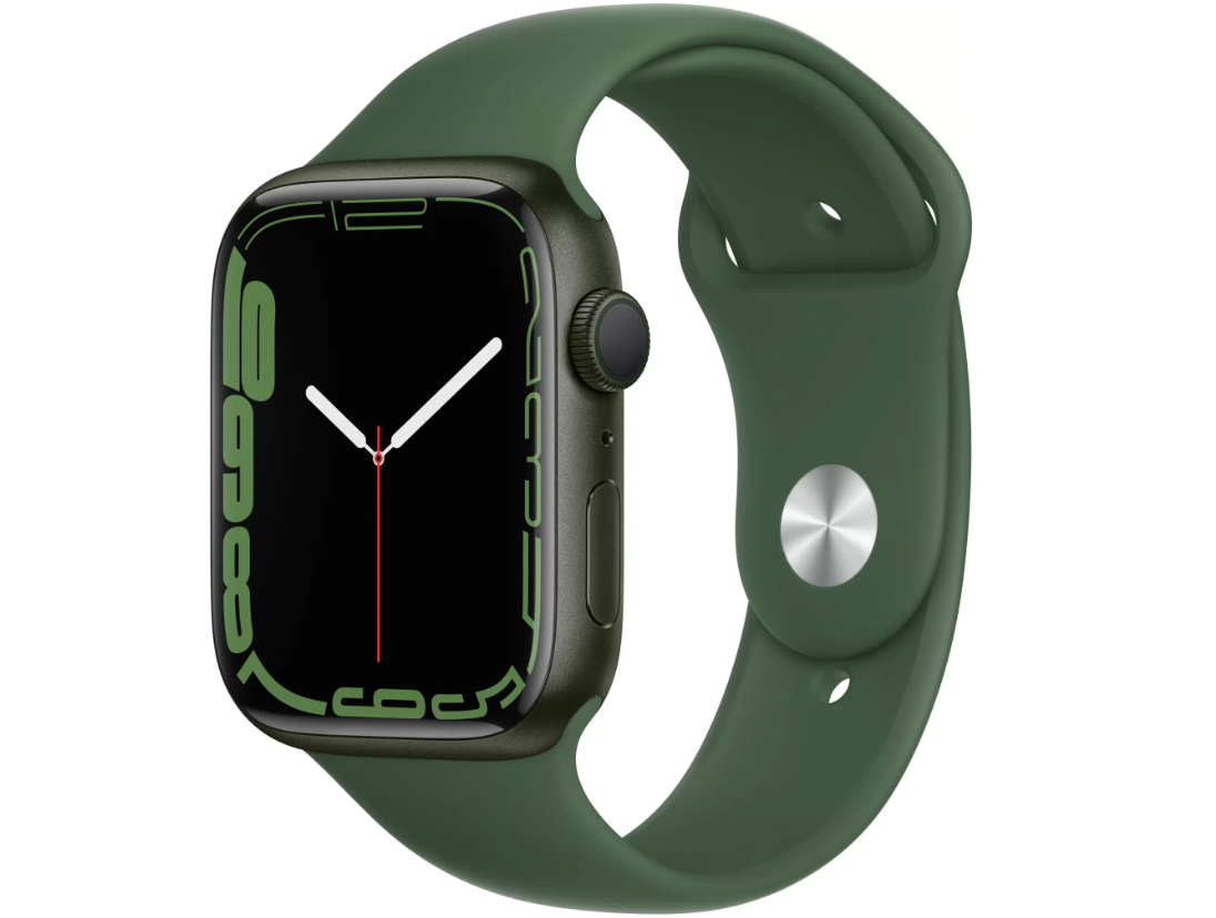 Смарт часы Apple Watch Series 7 GPS 41mm Aluminum Case with Sport Band Green/Clover