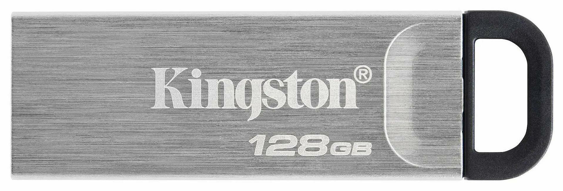 Флеш диск Kingston DataTraveler Kyson 128GB USB 3.2 Gen 1 серебристо-черный