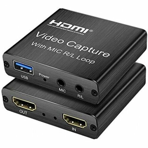 Видео адаптер USB3.0 на HDMI KS-515 4K Loop микрофон аудиовыход