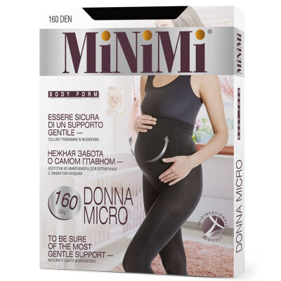 Колготки Minimi DONNA MICRO 160 Nero 3 для беременных