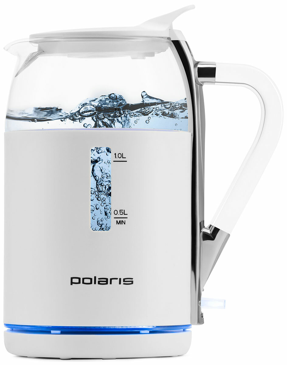 Чайник электрический Polaris PWK 1563CGL Water Way Pro белый