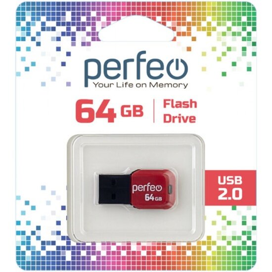 USB  PERFEO 64Gb M02 black USB 2.0