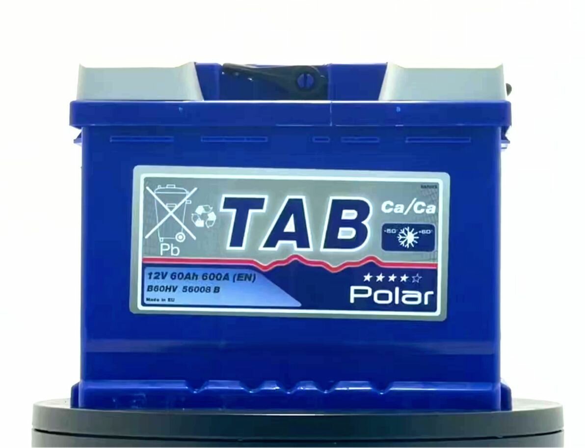 Автомобильный аккумулятор TAB Polar 60 Ah (0) обратная полярность
