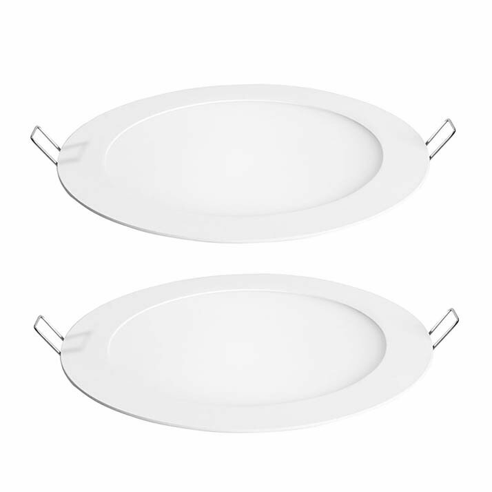 фото Светильник светодиодный встраиваемый 8 Вт 680 Лм 6500К 118 мм IP20 REV (2 шт.)