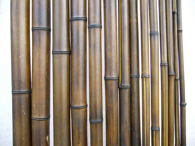 Половинка бамбука шоколадная D 50-60мм. Длина 2.9-3м. - фотография № 2