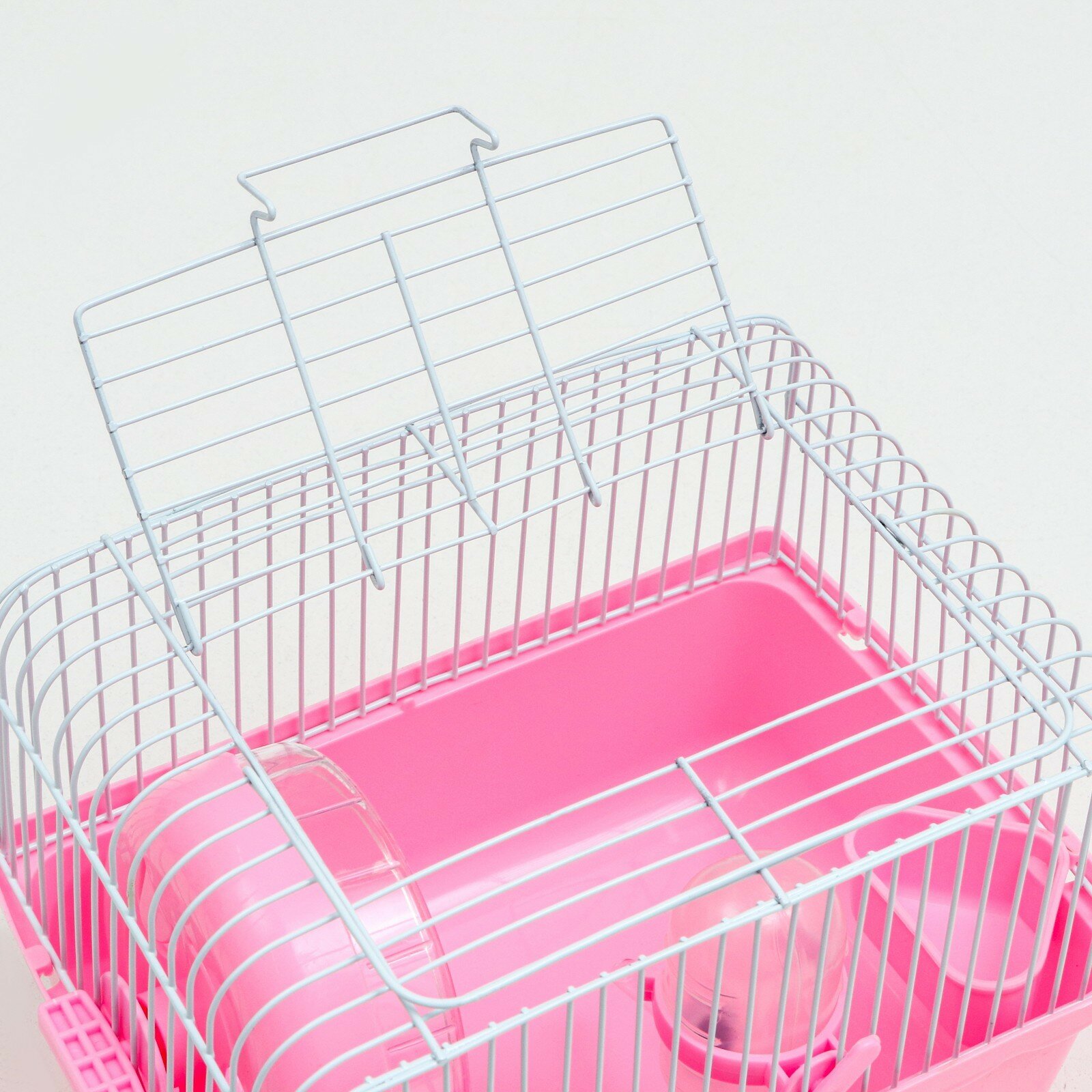 Клетка для грызунов "Пижон", 23 х 17 х 17 см, розовая - фотография № 4