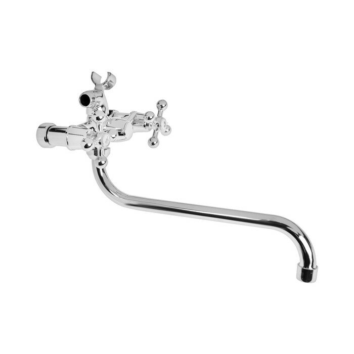 фото Смеситель для ванны Aquarius 0402.656, двухвентильный, излив 285 мм, хром