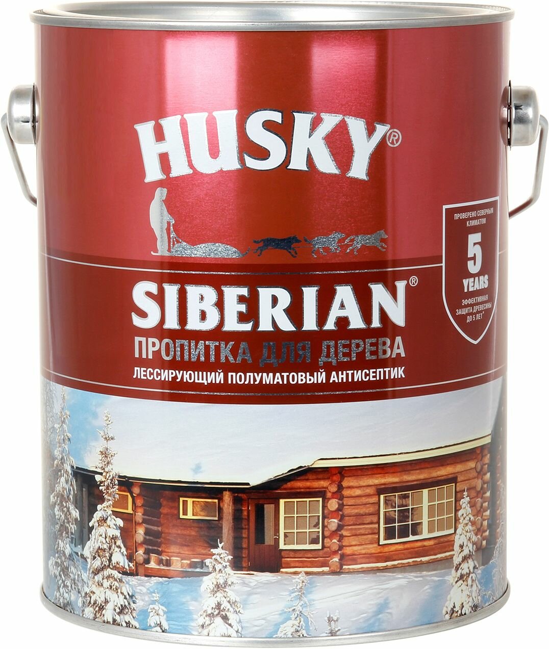 Антисептик полуматовый Husky Siberian орегон 2,7 л - фото №2