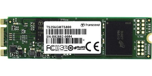 Твердотельный накопитель SSD M.2 256 Gb Transcend TS256GMTS800S Read 560Mb/s Write 310Mb/s MLC