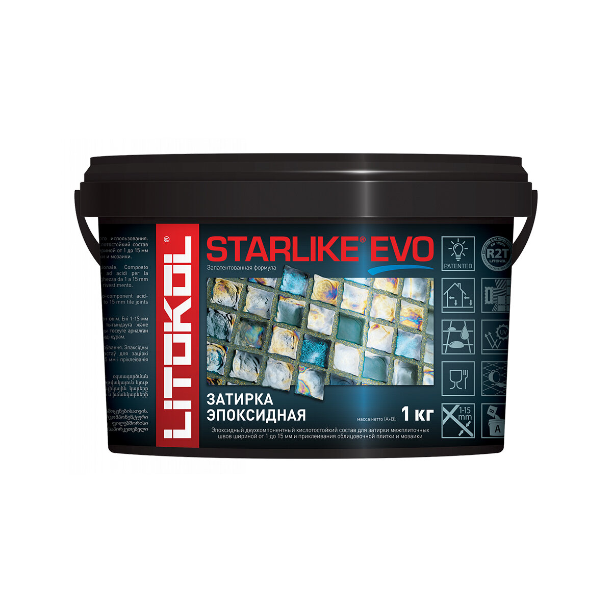    Litokol Starlike Evo S.145, Nero Carbonio, 1 