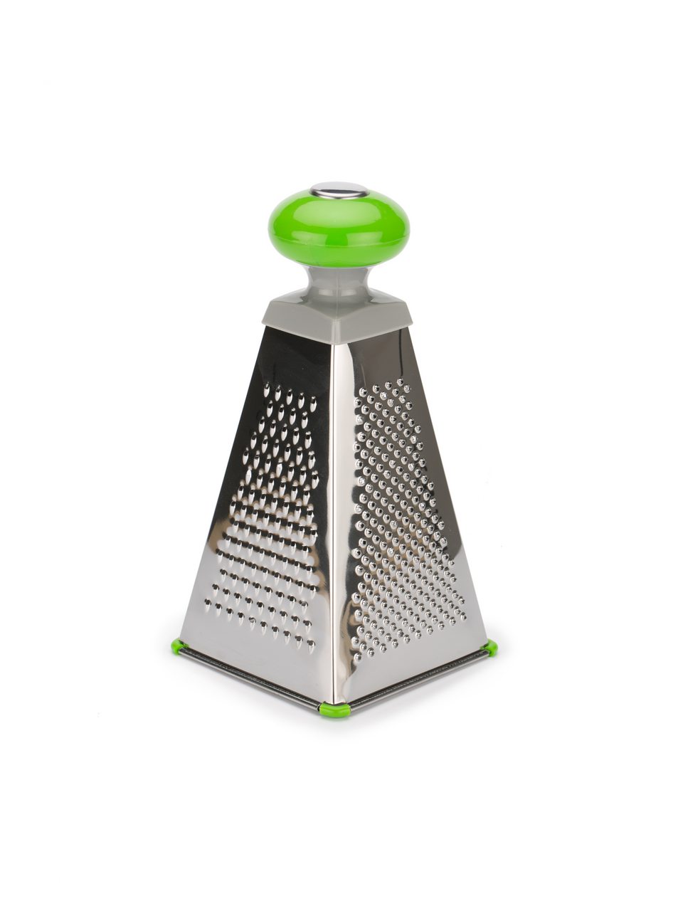 фото Терка четырехсторонняя Attribute Viva Grey-G пирамида, 20см