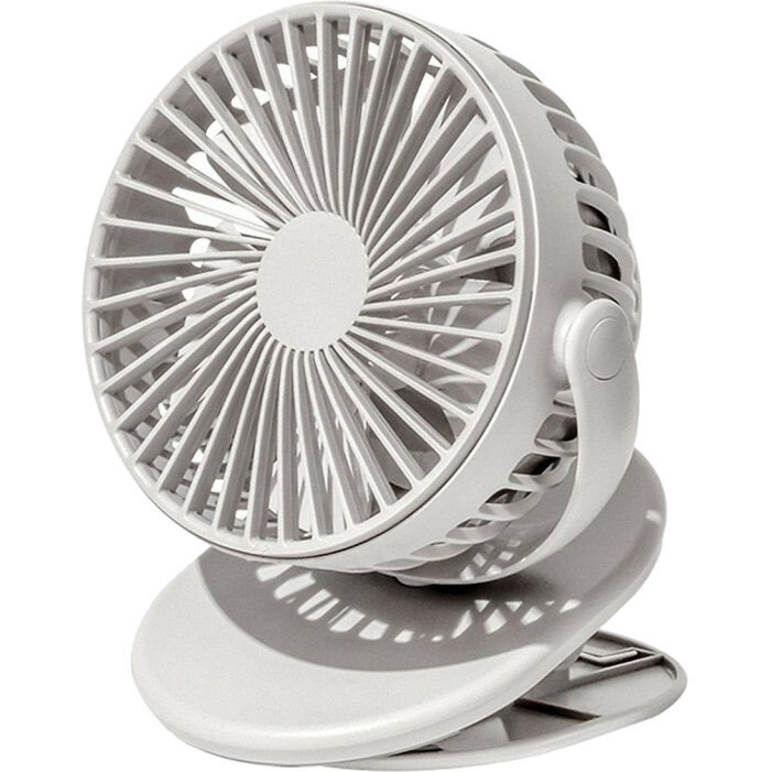 Портативный вентилятор на клипсе SOLOVE clip electric fan 2000mAh 3 Speed Type-C Серый (F3 Grey RUS) - фотография № 2