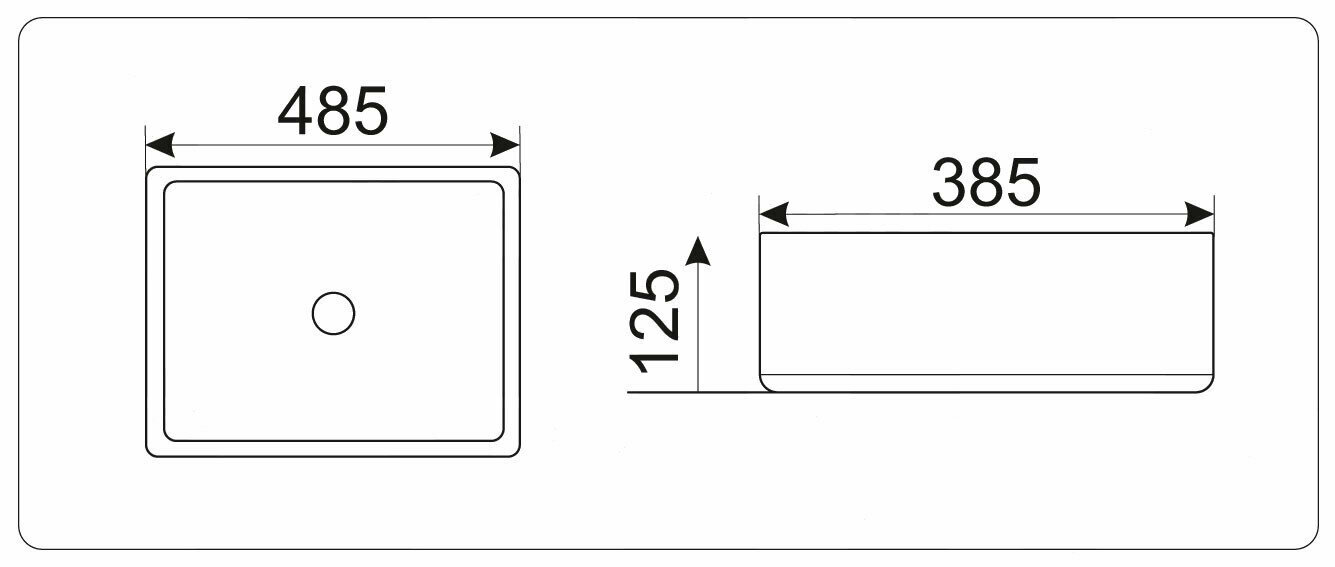 Раковина Gid N9132 белая - фото №2