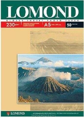 Бумага a5 Lomond глянцевая односторонняя 230г/м2 50л (0102070) .