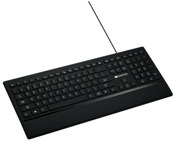 Клавиатура проводная Canyon CNS-HKB6RU USB черный