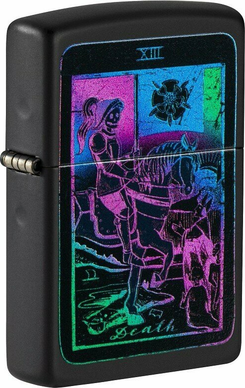 Зажигалка Zippo 49698 бензиновая Tarot Card Black Matte