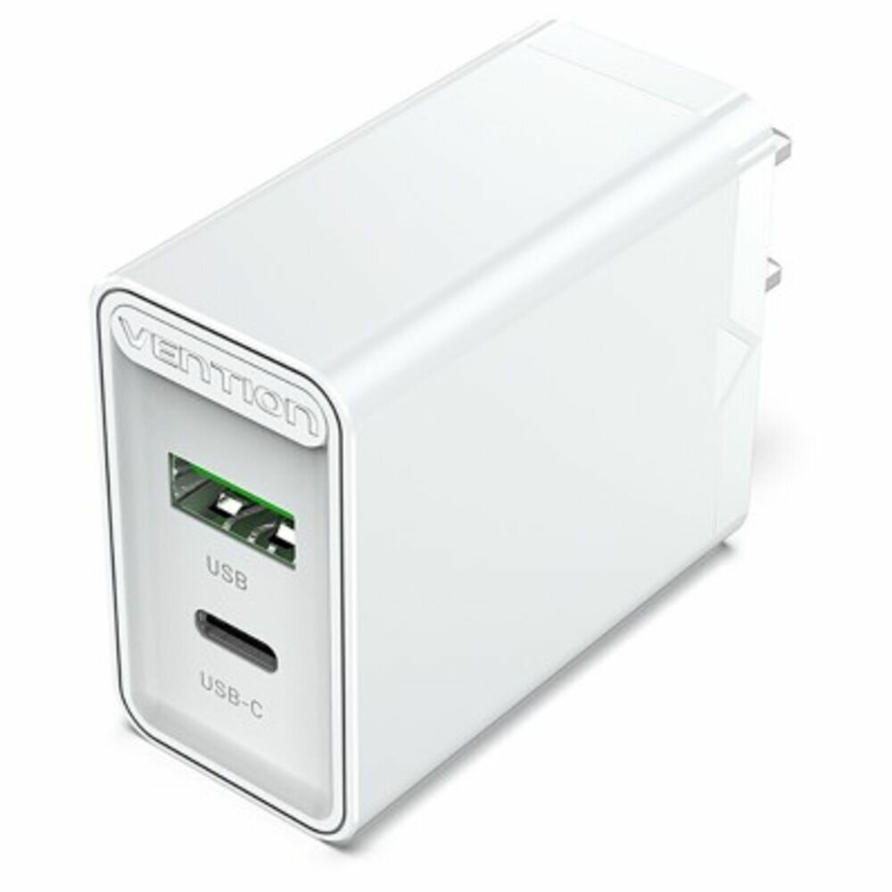 Зарядное устройство сетевое Vention FBBW0-EU USB A + USB A + USB Type-C QC 4.0 Белый