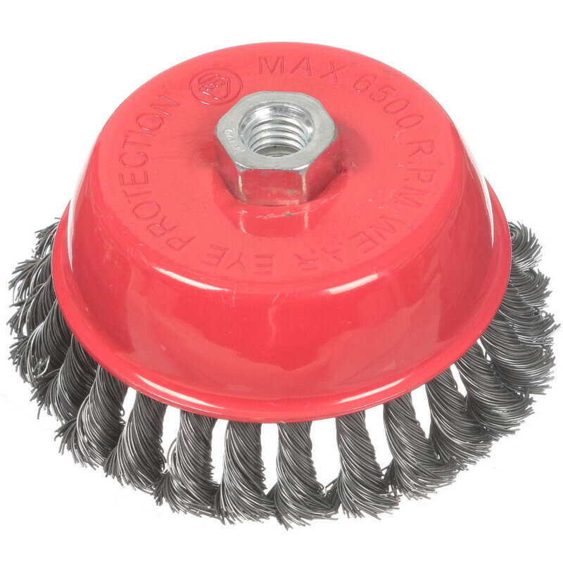 Bartex, 125 мм, чашка, крученая проволока, гайка М14, 997125, шт