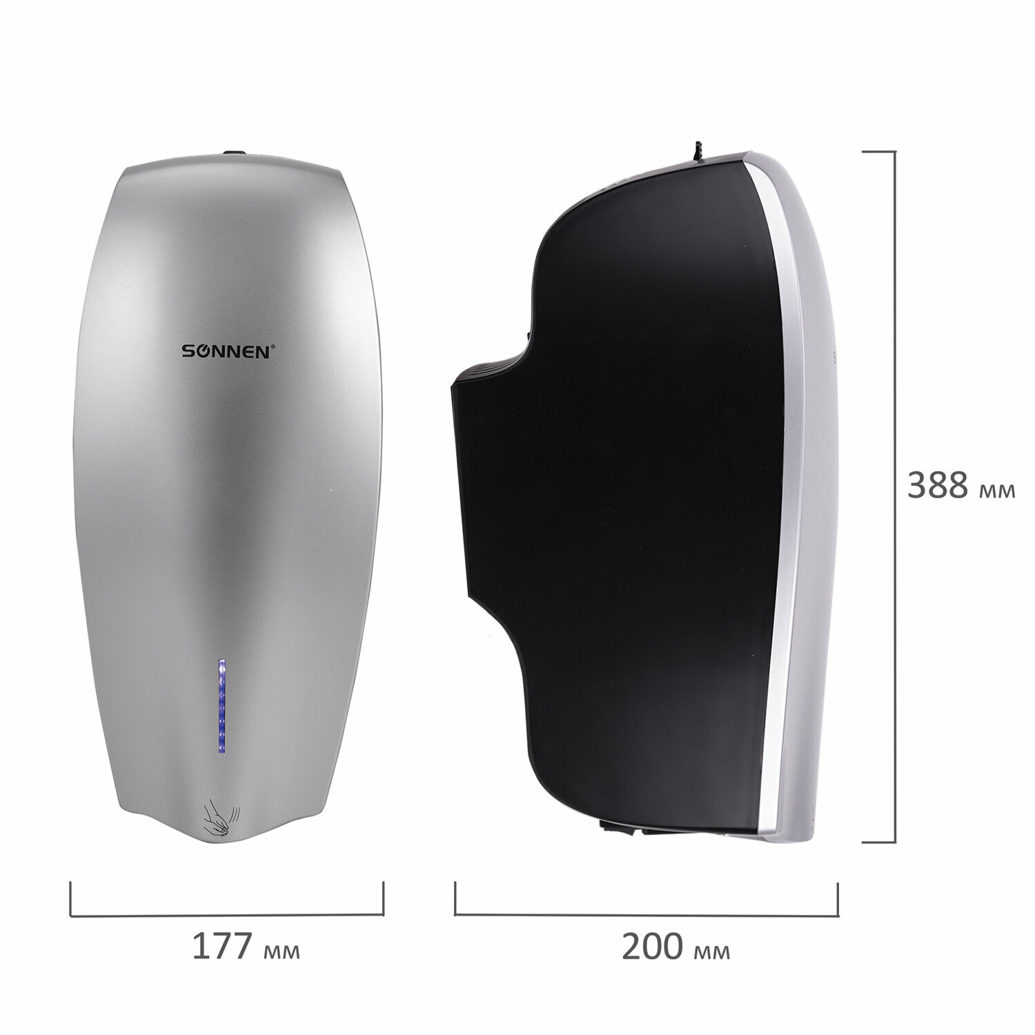 Сушилка высокоскоростная для рук SONNEN HD-M789G, энергоэффективная, 607221 - фотография № 7