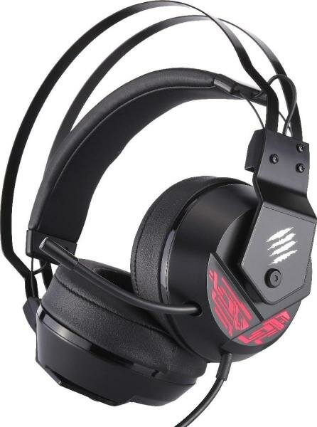 Игровые наушники Mad Catz F.R.E.Q. 4 черные (7.1, USB, RGB подсветка, 50 мм неодимовые магниты, 32 Ом, 20 ~ 20000 Гц, микрофон)