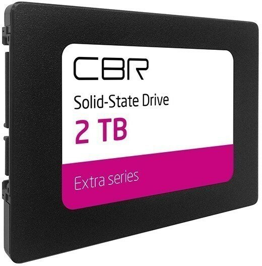 CBR SSD-002TB-2.5-EX21, Внутренний SSD-накопитель, серия "Extra", 2048 GB, 2.5", SATA III 6 Gbit/s, Phison PS3112-S12, 3D TLC NAND, DRAM, R/W speed up to 550/530 MB/s, TBW 3370 TB