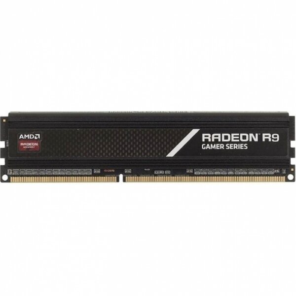 8GB AMD Radeon™ DDR4 3600 DIMM R9 Gamers Series Black Gaming Memory R9S48G3606U2S Non-ECC, CL16, 1.35V, Heat Shield, RTL, (183320)