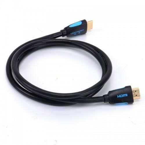 Кабель HDMI 5м Vention VAA-M01-B500 круглый черный