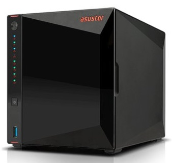 Система хранения данных ASUSTOR 4-Bay NAS/Media player /Intel Celeron J4105 15GHz up to 25 GHz(Quad-Core) 4GB SO-DIMM DDR4 noHDD(HDDSS