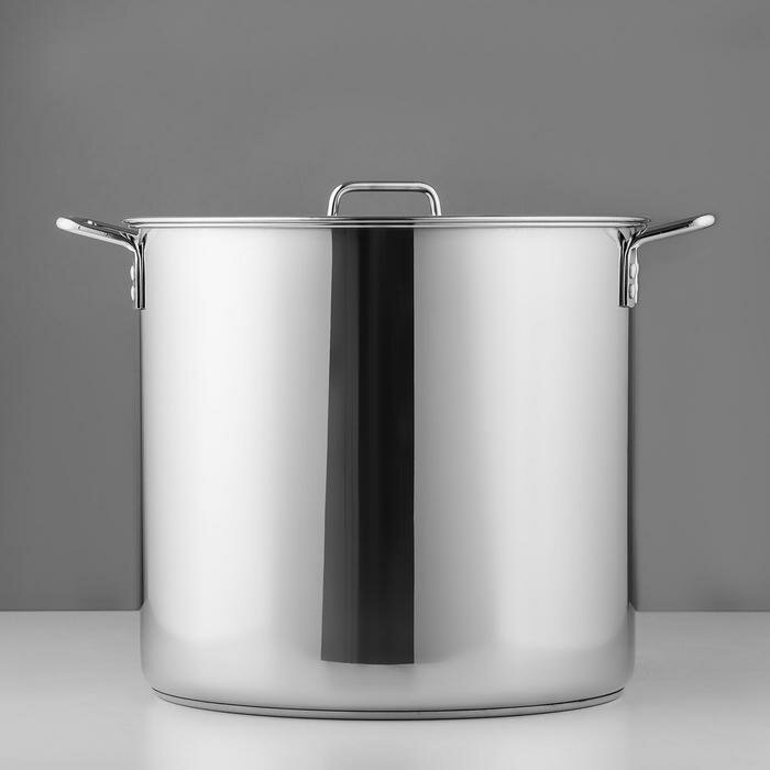 фото Котел «Общепит», 40 л, d=40 см, h=36.5 см, металлическая крышка, с теплораспределительным слоем