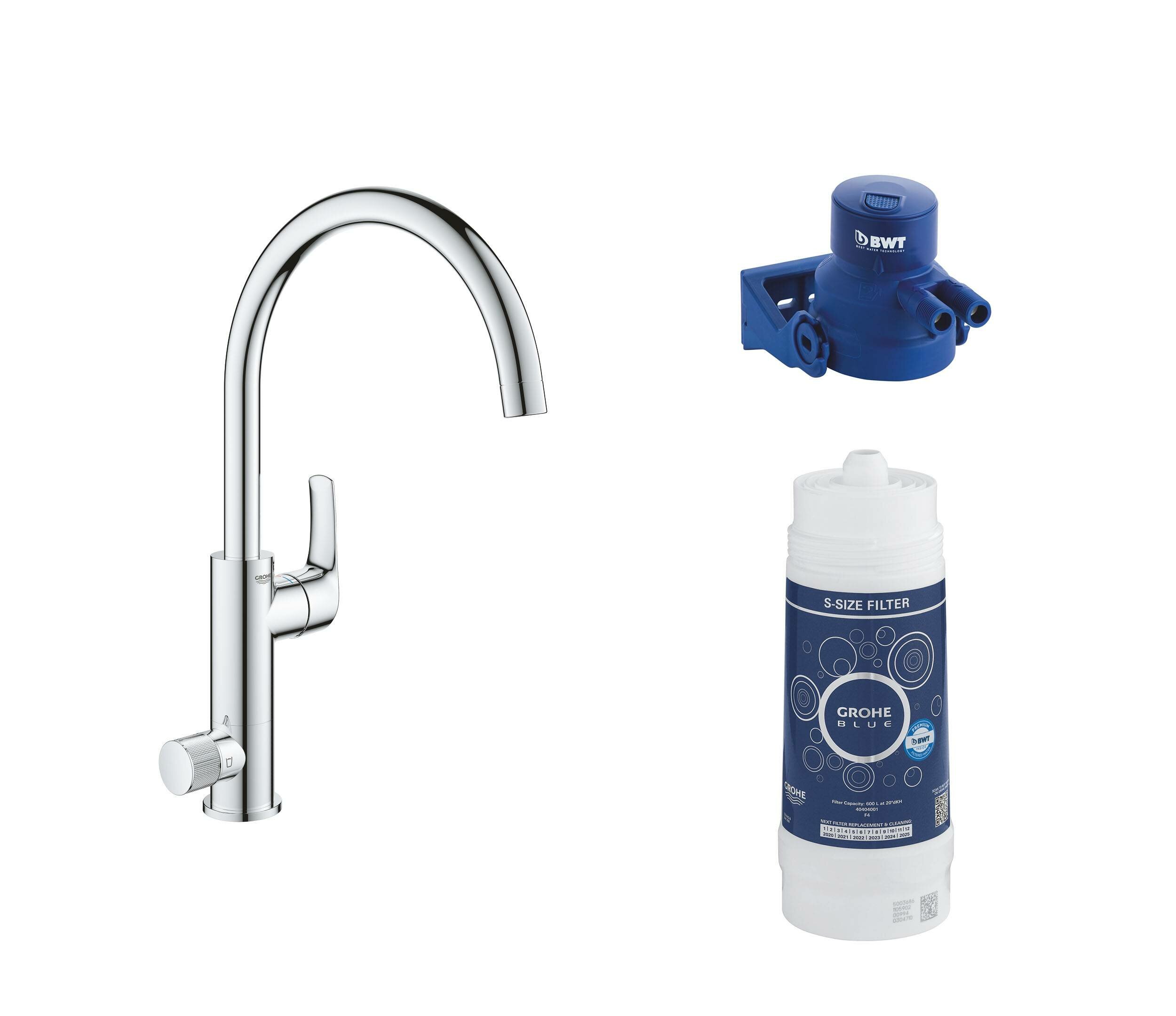 Grohe Смеситель для кухонной мойки Grohe Blue Pure Eurosmart 119708 с функцией фильтрации